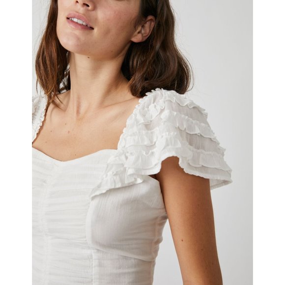 🎉LAST CHANCE🎉 FREE PEOPLE Thank You Very Sweetly / White - Picture 5 of 6